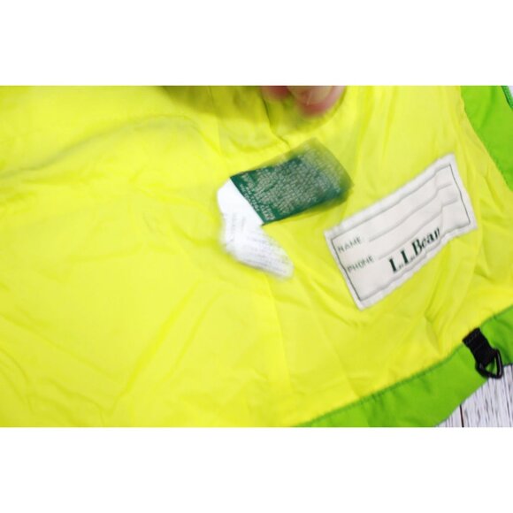 LL Bean Boys Green 3in1 Jacket Water Resistant Coat Green Shell Only Size S 4 - Picture 6 of 10